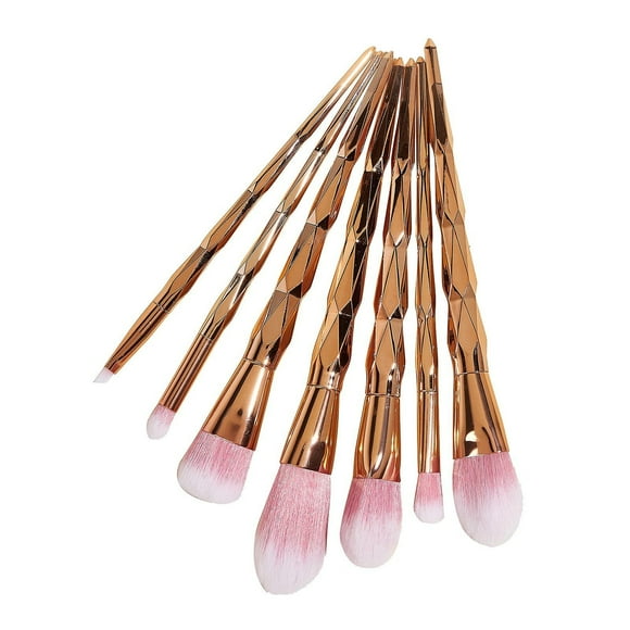 Set de brochas de maquillaje HUOGUO, 7 unidades, para base y delineador de cejas