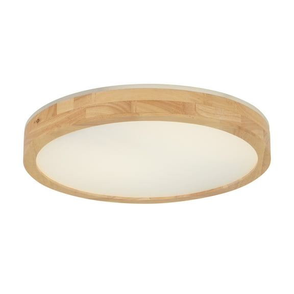 Artika Dryad Wood LED Flush Mount Light Fixture 15.1"