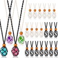thumbnail image 1 of HAHDAXIA 24 Pcs Support de Collier en Cristal Support de Pierre Vide Support de Collier en Cristal Ajustable Cordon de Collier pour Cristaux Pendentif Support de Pierre Cage de Collier Pendentif pour Quartz, 1 of 7