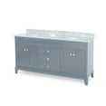 thumbnail image 4 of Kingsley Contemporary 72" Wood Double Sink Bathroom Vanity with Marble Counter Top, 4 of 8