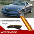 thumbnail image 5 of GTINTHEBOX 2X Full LED Amber Lens Front Side Marker Lights For 2004-2008 Chrysler Crossfire, 5 of 11