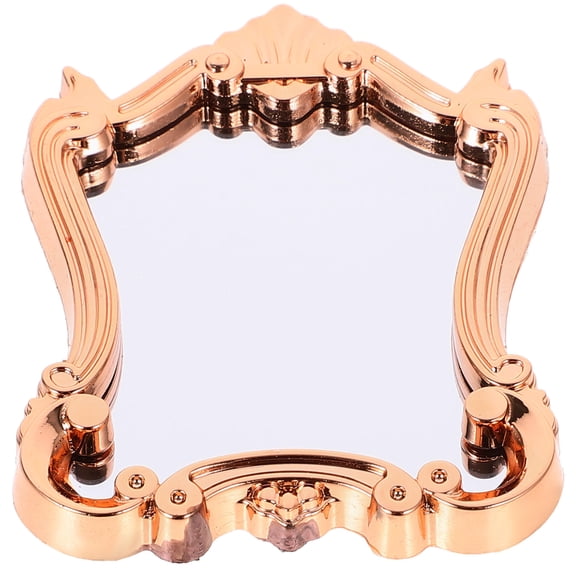 AURARMLET Vintage Compact Mirror Small Vintage Mirror Assorted Color Plastic For Home Decoration 1Pcs
