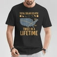 thumbnail image 2 of Twice In A Lifetime Solar Eclipse 2024 Total Eclipse T-Shirt – Unique Celestial Event Graphic Tee for Men Women Kids, April 8 Totality Celebration Shirt, Astronomy Lover’s , Size S, Color Black, 2 of 3