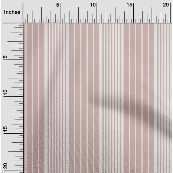 oneOone Polyester Lycra White Fabric Stripes Diy Clothing Quilting Fabric Print Fabric By Yard 56 Inch Wide-VK