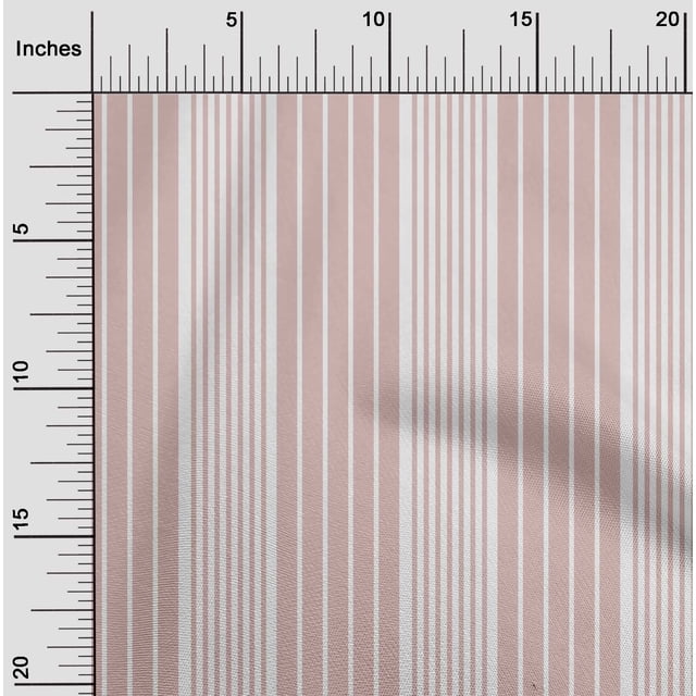 oneOone Velvet White Fabric Stripes Craft Projects Decor Fabric Printed By The Yard 58 Inch Wide