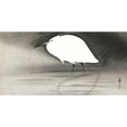 thumbnail image 3 of Koson, Ohara 18x11 Black Modern Framed Museum Art Print Titled - Egret, 3 of 5