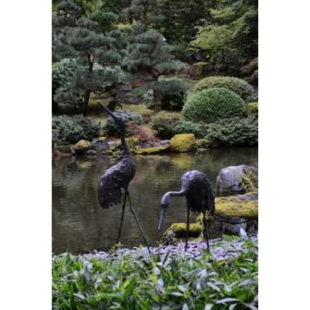 Japanese Gardens V Poster Print by Brian Moore