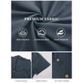 thumbnail image 5 of RICHCOIN Mens Linen Shirts Cuban Hawaiian Shirts Short Sleeve Button Down Casual Summer Beach Tops, 5 of 6