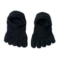 thumbnail image 4 of Calcetines bajos suaves Salvador para mujer 1 par de cinco dedos negro, 4 of 10