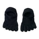 thumbnail image 4 of 1 par de calcetines de punta para mujer, casuales, sólidos, cómodos, transpirables, calcetines de cinco dedos para Negro, 4 of 9
