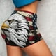 thumbnail image 4 of Fotbe American Bald Eagle Shorts Sin Costuras – Shorts Deportivos de Cintura Alta para Mujer, Elásticos para Gimnasio, Yoga, Running o Ciclismo-X-Large, 4 of 8