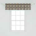 thumbnail image 2 of Ambesonne Dog Lover Window Valance, Puppy with Bone Hearts, 54" X 12", Taupe Multicolor, 2 of 3