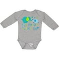 thumbnail image 3 of Inktastic My Cousin Loves Me- cute elephants Boys or Girls Long Sleeve Baby Bodysuit, 3 of 5