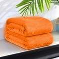 thumbnail image 5 of PPgejGEK 100x150cm Solid Color Flannel Air Conditioning Blanket Casual Cover Throw Blanket for Sofa Bed Hot Pink Orange Red Green, 5 of 7