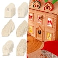 thumbnail image 3 of 30x Puerta de hadas de madera sin terminar, artesanía de bricolaje Tema de hadas sin Mini puerta Piezas de madera para decoración de Sunnimix puerta de hadas, 3 of 8