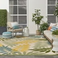 thumbnail image 6 of Nourison Aloha Indoor/Outdoor Green Multicolor 7'10" x 10'6" Area Rug (8x11), 6 of 9