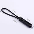 thumbnail image 3 of Miangastore 20PCS Cylinder Head Zipper Puller Clothing Plastic Zipper Head Compact Zipper Pulling Rope Luggage Bag Zipper Head Tail Rope for Bag Clothing Use (Black), 3 of 8