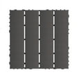 thumbnail image 6 of Plastic Interlocking Deck Tiles,44 Pack Patio Deck Tiles,12"x12" Square Waterproof Outdoor All Weather Use, Patio Decking Tiles for Poolside Balcony Backyard, Grey, 6 of 7