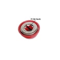 thumbnail image 2 of Quadrapoint Hub Cap compatible with Popular Red Wagon Brand Plastic & Folding Wagons 7/16" RED (NOT for Wood or Steel Wagons) (red), 2 of 6