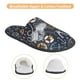 thumbnail image 3 of Fotbe Nautical Pantuflas Peludas para Mujer con Estampado, Zapatillas de Peluche, Zapatos de Invierno para Casa, Uso Interior y Exterior-Large, 3 of 8