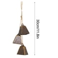 thumbnail image 3 of EUDIDV Xmas Decor Items Set Of 3 Christmas Bell Brass Cow Shabby Style Rustic Metal Hanging Giant Cow Bells Decor 4inch Hx3inch W/pcs Christmas Ornaments, 3 of 7