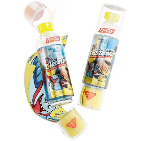 PeerBasics Gunk Getter - Travel Spray Bottle - All Purpose Cleaner, Lemon, 80 ml
