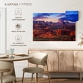 thumbnail image 5 of Elephant Stock Hunts Mesa Monument Valley Sunset Wall Art - Horizontal Canvas Wall Art - Bedroom Wall Decor - Places Canvas - Blue And Brown Decor By Susanne Kremer - 12" x 8", 5 of 8