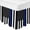 Multicolor, variant on Red American Flag Bed Skirt Queen Size 16 Inch Drop, Adjustable & Elastic Wrap Around Bed Skirts Pleated Dust Ruffles For Twin Full Queen Cal King Base Beds, Black White Stripe US Flag Retro Wooden