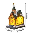 thumbnail image 3 of Christmas Village LED Lighted Christmas Village Houses with Figurines, Christmas Village Collection Indoor Room Decor - Collectible Buildings, 3 of 14