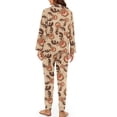 thumbnail image 2 of DISNIMO Womens 2 Piece Pajama Sets Deer Printed Soft Comfy Pj Sets Christmas Sleepwear Long Sleeve Button Down Loungewear with Long Pants, 2 of 7
