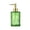 Green, variant on Ohmyroo Textured Glass Dispenser Bottle 6.9in Hot Pink Pump Style 380ml Liquid Soap Lotion Container