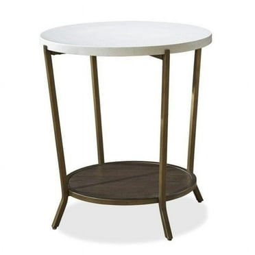 Beaumont Lane Round End Table in Brown Eyed Girl