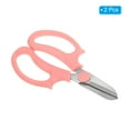 thumbnail image 3 of Uxcell Garden Scissors Floral Shears Floral Scissor Gardening Pruning Shears Pink 2 Pcs, 3 of 5