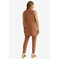 thumbnail image 2 of Jessica London Women's Plus Size 2-Piece Stretch Knit Mockneck Mega Tunic Set, 2 of 4