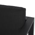 thumbnail image 5 of GDF Studio Noah Outdoor Aluminum Club Chair with Cushions, Black, Dark Gray, 5 of 8