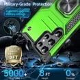 thumbnail image 6 of Galaxy S22 Ultra Case,  Grade Protective Phone Case Cover with Rotatable Metal Ring Kickstand [Support Magnet Mount] Compatible with Samsung Galaxy S22 Ultra, Grass Green, 6 of 12