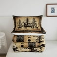 thumbnail image 5 of Rustic Deer Comforter Set Farmhouse Cabin Bedding Set Twin Western Woodland Wildlife Bedding Comforter Sets Adults Men Black Retro Country Animal Quilt Duvet 2 Pcs, 5 of 6
