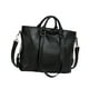 thumbnail image 5 of Bolso tote de trabajo elegante para mujer, con compartimentos, de piel sintética, ideal para la playa o el trabajo. Negro, 5 of 9
