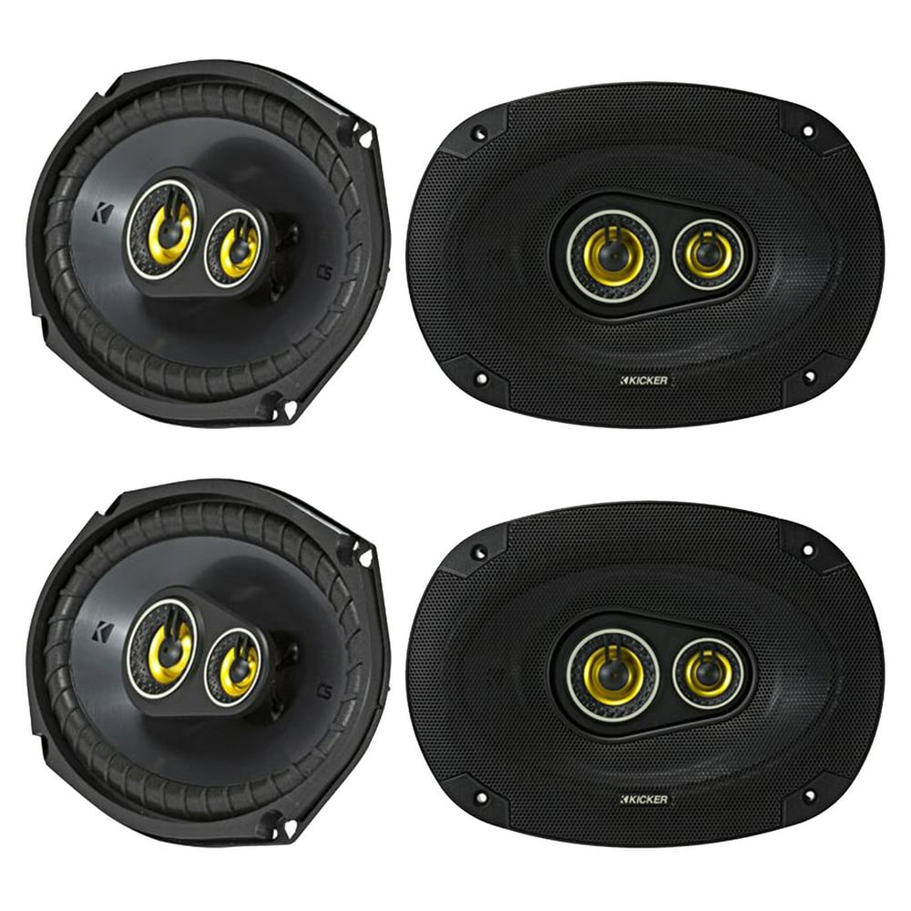 KICKER (4) 46CSC6934 CSC693 6x9" 450W 4Ohm Car Audio Coaxial Speakers