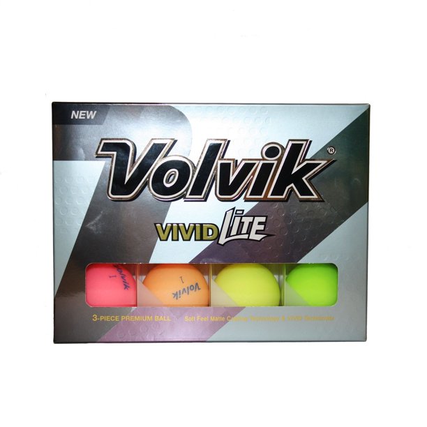 Volvik Vivid Golf Balls, MultiColor, 4 Pack