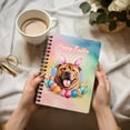 thumbnail image 3 of Happy Easter Chinese Shar-Pei with Bunny Ear Headband and Flowers Spiral Bound Journal Dog Lover 5x7in Spiral Notebook - 13001, 3 of 5