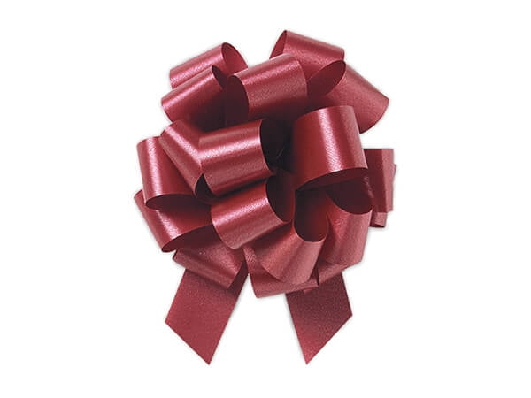 8 Pink Beauty Flora Satin Pull Bows, 50 pack