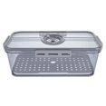thumbnail image 1 of KAKOWELY airtight bread box Refrigerator Organizer Food Storage Container With Freshness Timer Lid Drain Tray Fruit Vegetable Storage Bins Reusable Box For Meat Kitchen Fridge Plastic, 1 of 4