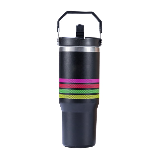 Genérico Termos Para Agua Cafe 40 Oz, Acero Inoxidable 304 De Doble Capa De Calidad Alimentaria, Taza Con Mango De Straw, Taza Termo Fría Y Caliente, Taza De Hielo Grande