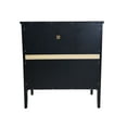 thumbnail image 7 of Delancey 2 Door Accent Display Storage Cabinet with Adjustable Shelves, Black Wood & Frosted Glass, Contemporary, 7 of 7