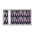 thumbnail image 2 of JIALIOU Nylon Trifold Card Wallet with ID Window Zipper Pocket for Men Women Teen Navy Blue Burgundy Houndstooth, 2 of 7