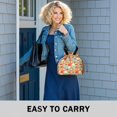 thumbnail image 6 of Pioneer Flower Floral Print Pattern Drawstring Lunch Bag Women - Drawstring Lunch Bag Insulated for Work Office - Stain-Resistant Large Lunchbags for Women with Multi-Pockets, 6 of 6