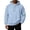 04#Light Blue, variant on Mens Hoodies Pullover Casual Long Sleeve Drawstring Athletic Hooded Sweatshirt with Pockets S-3XL