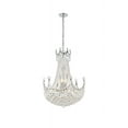 thumbnail image 3 of 8949 Corona Collection Chandelier D:24in H:32in Lt:18 Chrome Finish (Royal Cut Crystals), 3 of 7