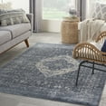 thumbnail image 2 of Nourison Home Malta MAI11 Navy/Cream Indoor Area Rug - 5'3 x 7'7, 2 of 8